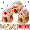 9 Sets Christmas Gingerbread House Kit Christmas Craft Kit Cardboard