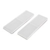 uxcell 2pcs White Plastic Reflective Plate Adhesive Reflector Universal 145mm