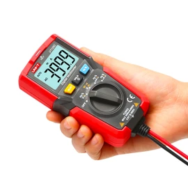 UNI-T UT125C multímetro digital multiprobador de bolsillo, 4000 abalorio de voltaje de CA, CC, resistencia de corriente, capacitancia, frecuencia, ciclo de trabajo, prueba de continuidad, datos de