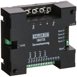 Faller Servo Control for 4 Connectable Servos, Model Railway Accessories, H0, Model Railway H0, TT, N Car System, Electronic Control, 16 V