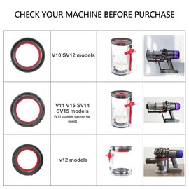 Dust Bin Top Fixed Sealing Ring Replacement For Dyson V12 SV18 SV20 Vacuum Cleaner Attachments With Free T8 Torx Screwdriver