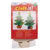 Baker Ross AW983 Wooden 3D Christmas Trees Kit, Festive Arts