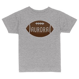 Football Aurora Toddler Kids T-Shirt 3T Heather Grey