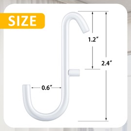 MorningRo 20 Pcs Pegboard Hooks White Pegboard Accessories Metal Storage Tool Keys Jewelry Utensils Hanging Organizer Compatible with IKEA Skadis Pegboard for Home Office Indoor Supply