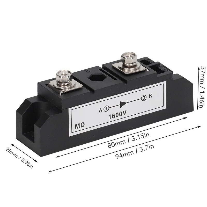 Bridge Rectifier, Diode Rectifier Module Plastic Housing 2 Terminals Copper