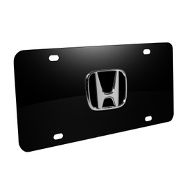Au-Tomotive Gold, INC. Honda 3D Logo Black Metal Auto