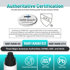ICEPURE PLUS RWF5200B NSF/ANSI 53 Certified Refrigerator Water Filter Replacement for GE XWF(Not XWFE) GBE21 GDE21 GDE25 GFE24 GFE26 GNE21 GNE25 GNE27, 3PACK