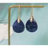 Wovanoo Natural Stone Earrings for Women Boho Dangle Drop Earrings