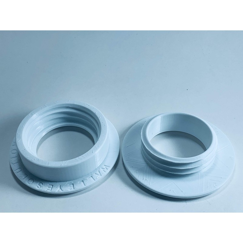 2" ID White Ceiling Tile Grommet - Fits 1/2" -
