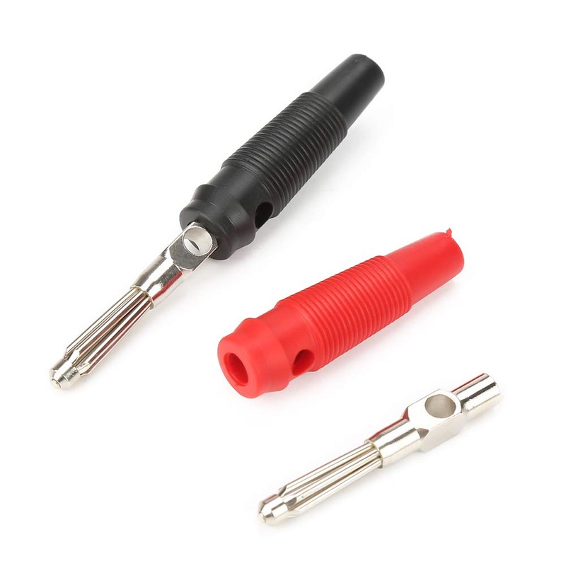 P3008 Pack of 10 Banana Plugs Screwable, 4 mm Solderless