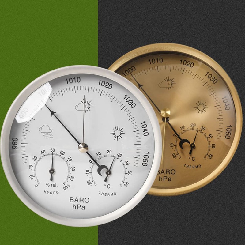 Artispro Barometer, Hygrometer, Thermometer, Analog, Stylish, Temperature Humidity Meter, Room