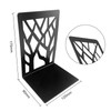 Gentpovth Pack of 2 Black Metal Bookends, Book Holder, Reading