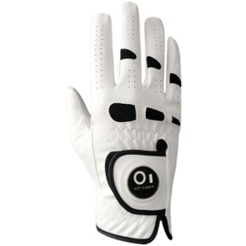 Men's Golf Gloves All Weather Left Hand Golf Gloves with Ball Marker Soft Comfort 1 Pack WeatherSof 23 24 25 26 27 (24, Right)