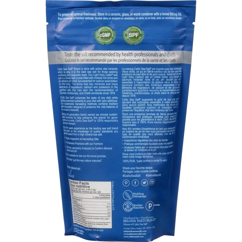 Celtic Sea Salt Light Grey Celtic Sea Salt 1 Pound