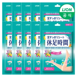 Rest time cooling sheets 6 x 10 / 휴족시간 쿨링시트 6매입 x 10개