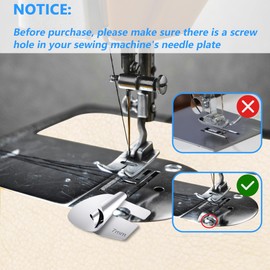 8 Sizes Universal Sewing Rolled Hemmer Foot for Sewing Machine, 3-10mm Rolled Hem Presser Foot Set, Rolls Hemming Attachement Rolled Seam Presser Foot, Sewing Accessories & Tools (8 Sizes)