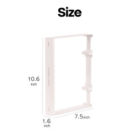 Tastepick Book Shape Cable Management Box (Standard gapbook, White)