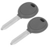 2Pcs Transponder Ignition Car Key with 46 Ceramic Chip Fit