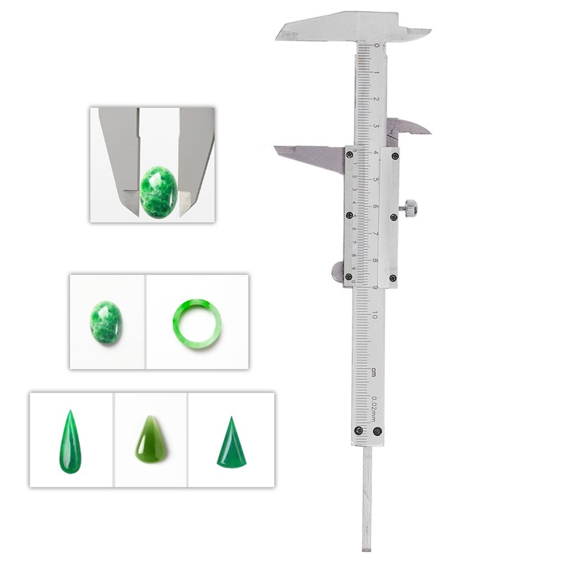0-100mm Metal Vernier Caliper for Jewelry Processing Measuring Tool Accessory