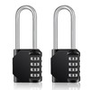 4-Digit Combination Dial Padlock, 2 Pcs, Anti-Theft, Schools, Businesses, Warehouses,