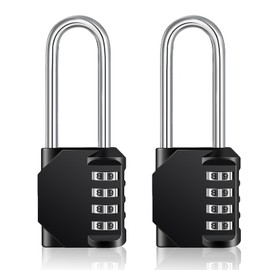 4-Digit Combination Dial Padlock, 2 Pcs, Anti-Theft, Schools, Businesses, Warehouses, Trunks