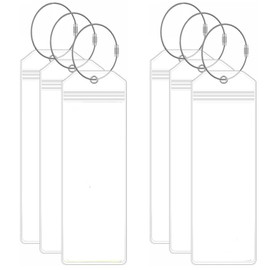 Cruise Luggage Tag Holder, 6Pack Clear Waterproof Cruise Luggage Tags for Royal Caribbean and Celebrity Ships, Cruise Essential Travel Accessories