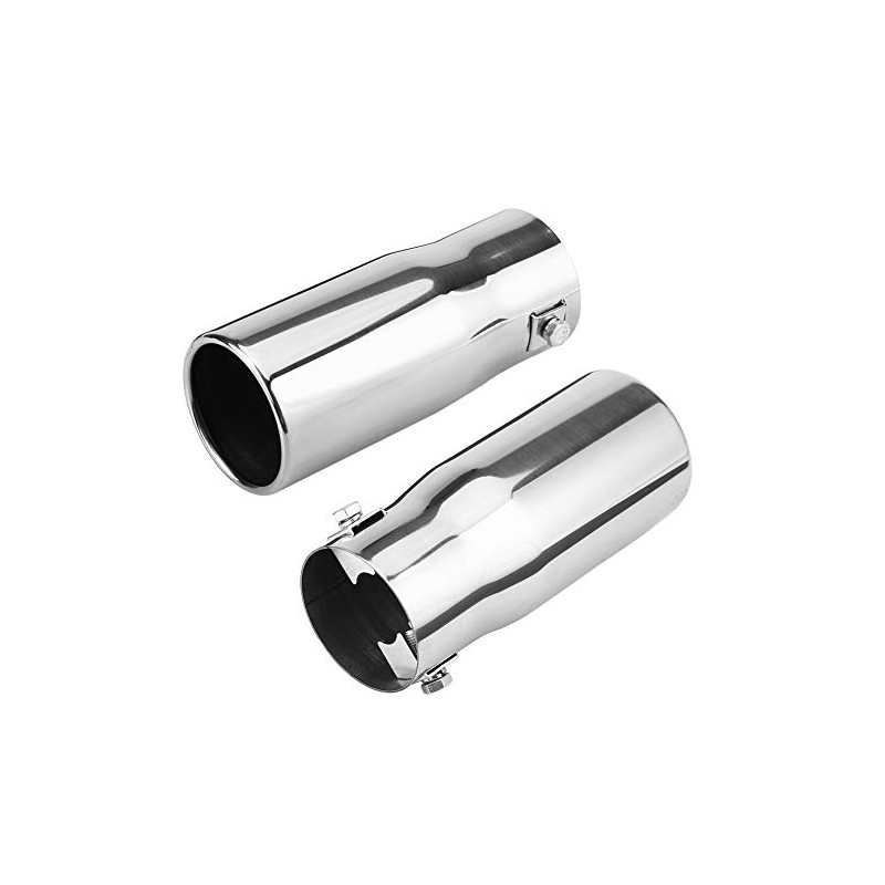 aqxreight Tailpipe, Car Modification Stainless Steel Exhaust Pipe, Rear Tailpipe,