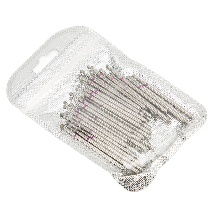 50pcs Nail Drill Bits Rotatable High Strength Emery Gel Nail