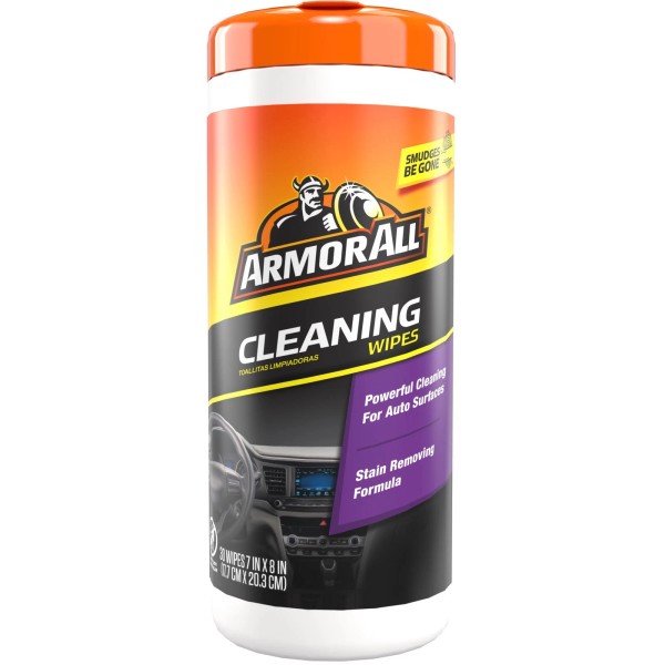 Unbranded Armor All Interior Car Cleaning Wipes, 30 Count Disposable
