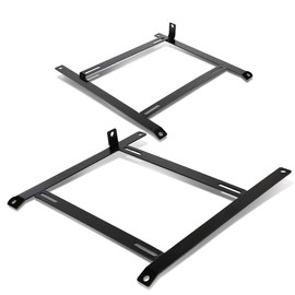 Auto Dynasty Racing Seat Bucket Bracket Compatible with 2000-2005 Honda S2000, Low Mount Rail Track, Driver and Passenger Side, Black