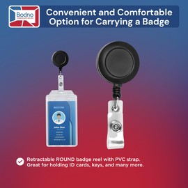 100 Pack - Bodno Round Badge Reels