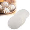 Steamer Paper Liners, 50pcs redondo de bambú (Dim Sum Non