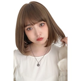Bright Lara hf1443-KB/M Full Wig, Short, Natural, Short Bob, Gradient, Inner Color