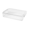 KiBcsLic Clear Storage Container Bin, Documents Magazines Paper Protector, Hobby