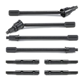 Steel RC Front & Rear Drive Shaft CVD Axle Portal Stub Axles for Axial RC Crawler 1/18 UTB18 Capra Unlimited Trail Buggy RTR Upgrade Parts
