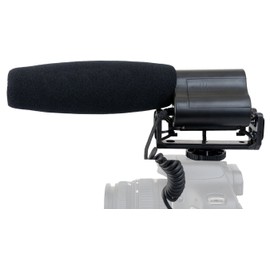 Digital Nc Shotgun Microphone (Stereo) with Windscreen & Dead Cat Muff for Sony Alpha a6600