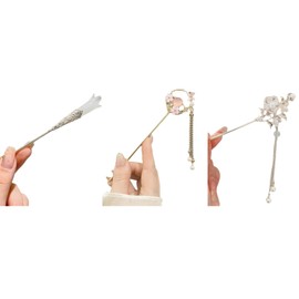 Hair Claw Pin, Set of 3, Single, Hairpin Tassel, Cute, Hair Accessory, Popular, Fashion, Bliss Day, Gift, Wedding, Party