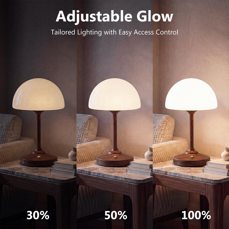 Dawnwake Table Lamp Cordless Lamp,5000mAh Rechargeble Battery Operated Lamp