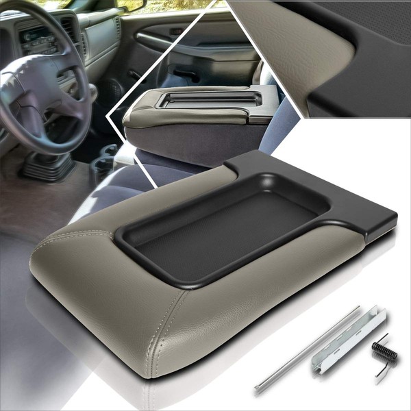 Front Center Console Lid Pad Kit Compatible with Silverado/Sierra 01-07,Armrest
