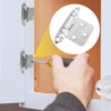 50PCS Cabinet Hinges with 250 Screws, Kitchen Cabinet Door Hinges,