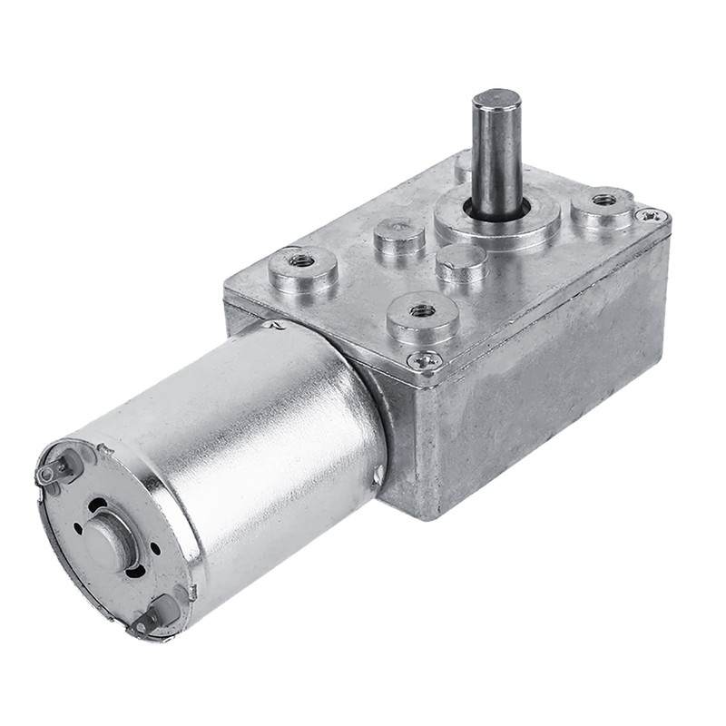 12V DC Motor, 20RPM High Torque Worm Geared Motor CW/CCW