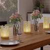 Remote Control LED Candles - Set of 3 Battery-Operated Realistic