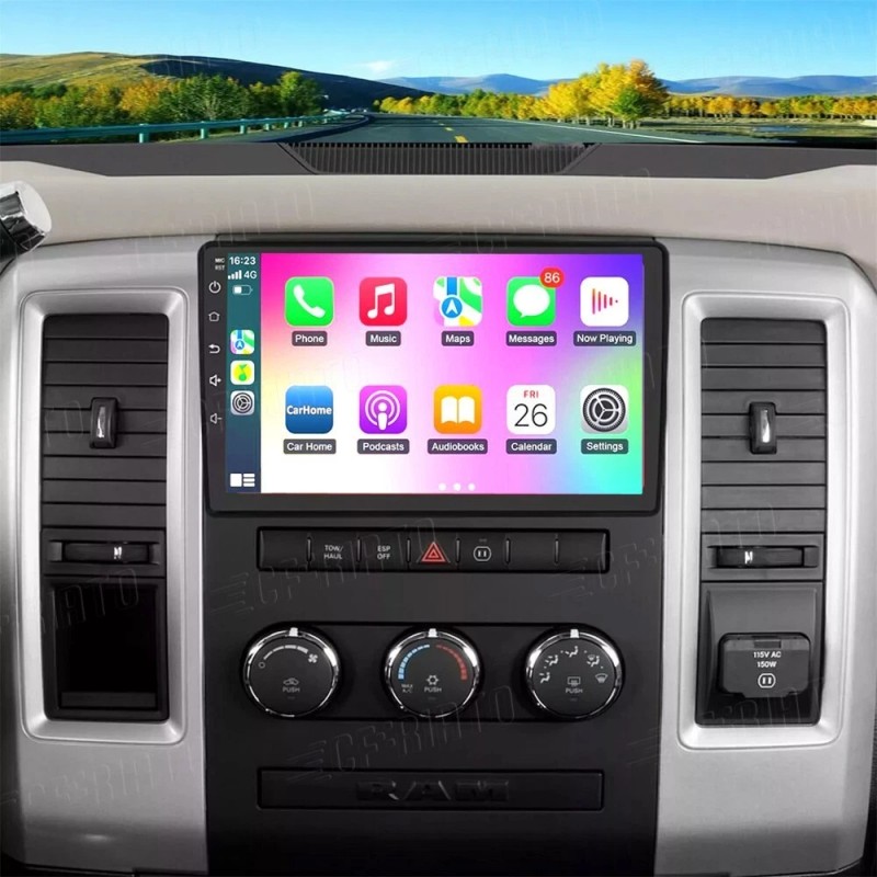 CFRIATO For 2009-2012 Dodge RAM 1500 2500 3500 Carplay Car