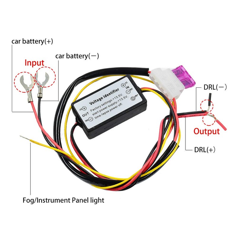 YUNPINGCAR Car LED Controller Daytime Running Light Lamp 3A Inline