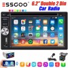 ESSGOO 6.2" Double DIN Bluetooth Head Unit Car Stereo Touch