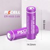 PKCELL 12 Pack ER14505 3.6V Lithium Battery 2400mAh AA Lithium