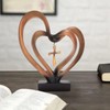 Jesus Entwined Hearts Cross Easter Jesus Cross Ornament Jesus Intertwined