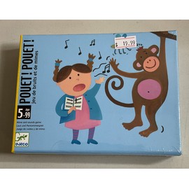 Djeco Pouet! Pouet! Board game, Djeco, Kids Charades Game, Ages 5+ no reading required