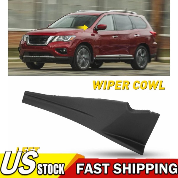 carparsafer Windshield Wiper Cowl Extension Trim NEW For 13-20 Nissan