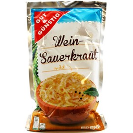 Gut & Günstig Wine Sauerkraut Mild Pack of 20 (20 x 500 g)